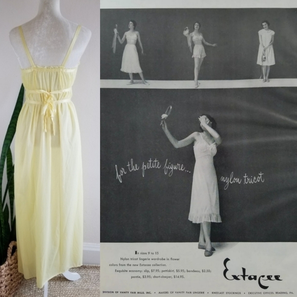 VTG 40s Extacee by Vanity Fair Nightdress - Picture 10 of 16